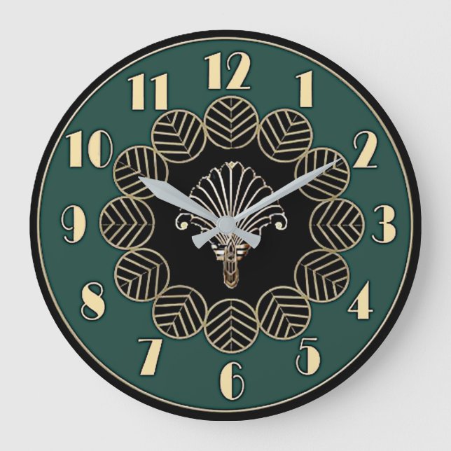 Grande Horloge Ronde Art Déco (Recto)