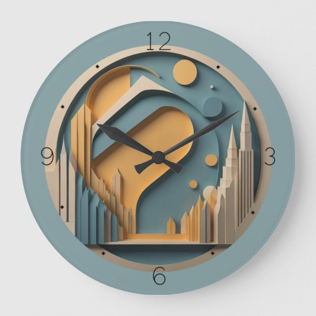 Grande Horloge Ronde Art déco (Recto)