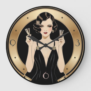 Grande Horloge Ronde Art déco