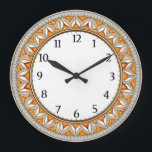 Grande Horloge Ronde Art Deco Wall<br><div class="desc">Great clock design. You will love it like others. Be free to use this design for other product you like or to customize and add your text. Follow me for more. Thank you. Have a nice day.</div>