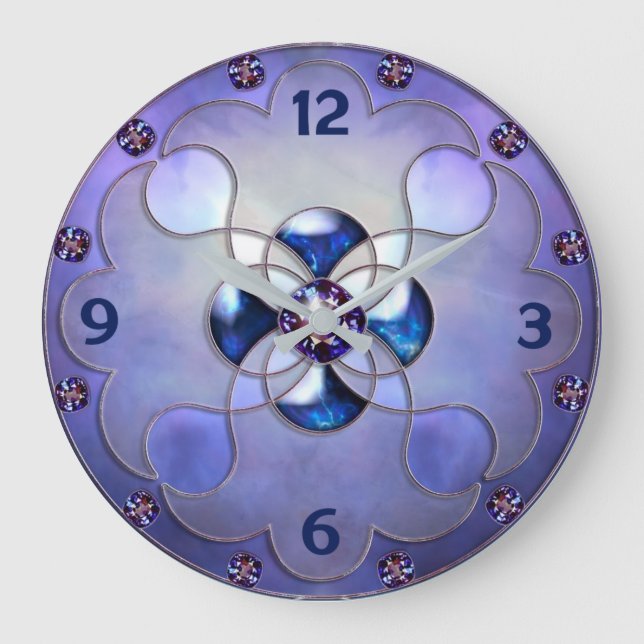 Grande Horloge Ronde Art diamant (Recto)