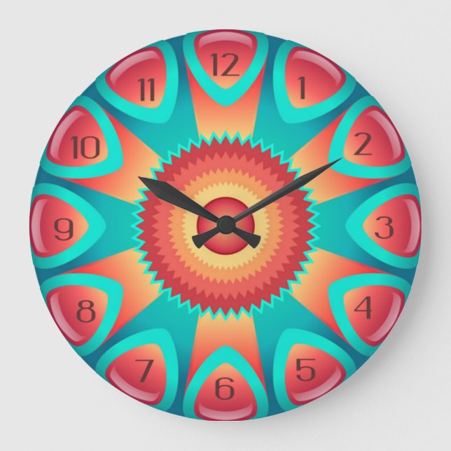 Grande Horloge Ronde Art moderne (Recto)