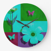 Art mural rond coloré
