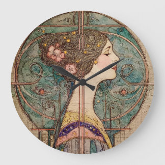 Grande Horloge Ronde Art Nouveau Model 