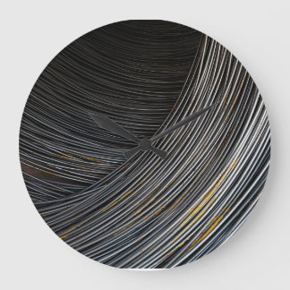 Grande Horloge Ronde Art original : "la vie continue à tourner"