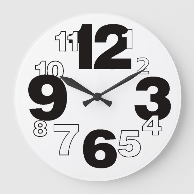 Grande Horloge Ronde Art simple (Recto)
