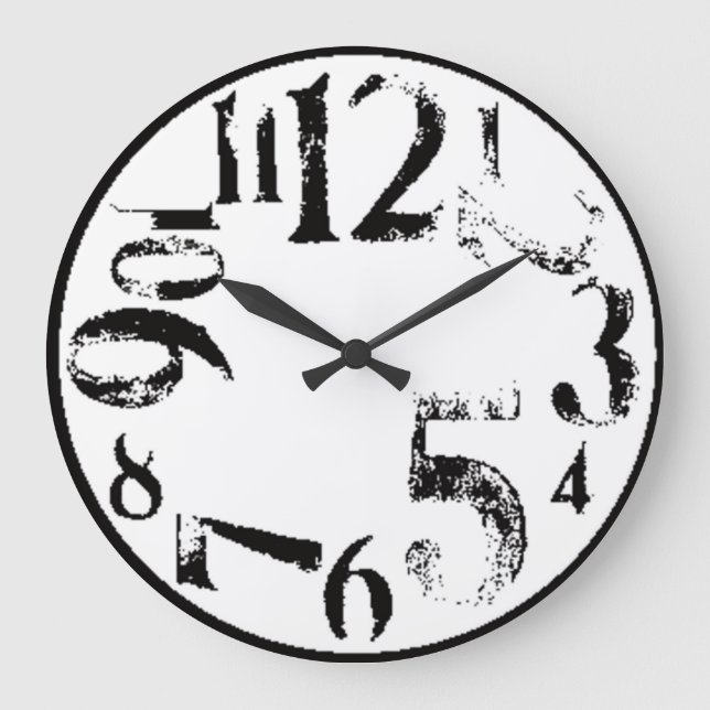 Grande Horloge Ronde Art simple (Recto)