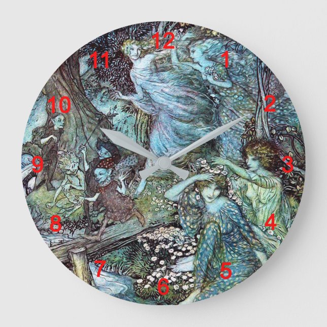 Grande Horloge Ronde Arthur rackham (Recto)