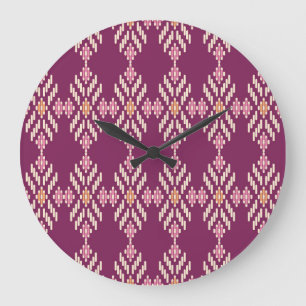 Grande Horloge Ronde Asie du Sud-Est : Motif autochtone rétrograde