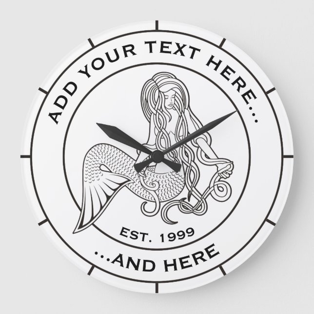 Grande Horloge Ronde Assis Sirène (Recto)