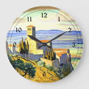 Grande Horloge Ronde Assise, Italy - fine art painting