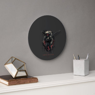 Grande Horloge Ronde Astronaute Marcheur du Vide Heavy Metal