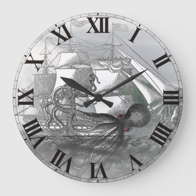 Grande Horloge Ronde Attack par Giant Octopus (Recto)