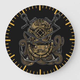 Grande Horloge Ronde Attaque de pieuvre de plongée profonde Ancres naut