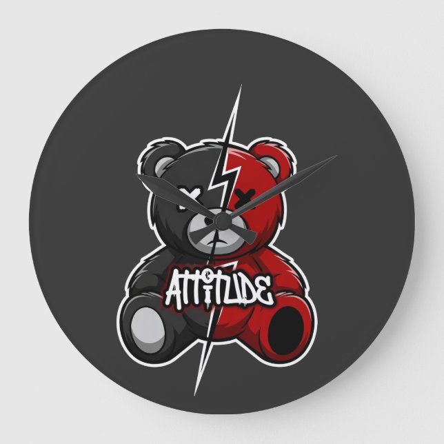 Grande Horloge Ronde Attitude Split Bear | Lightning X-Eyes Teddy Graph (Recto)