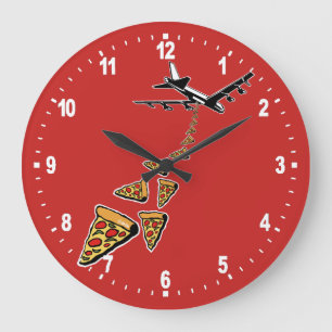 Grande Horloge Ronde Aucune guerre plus de pizza