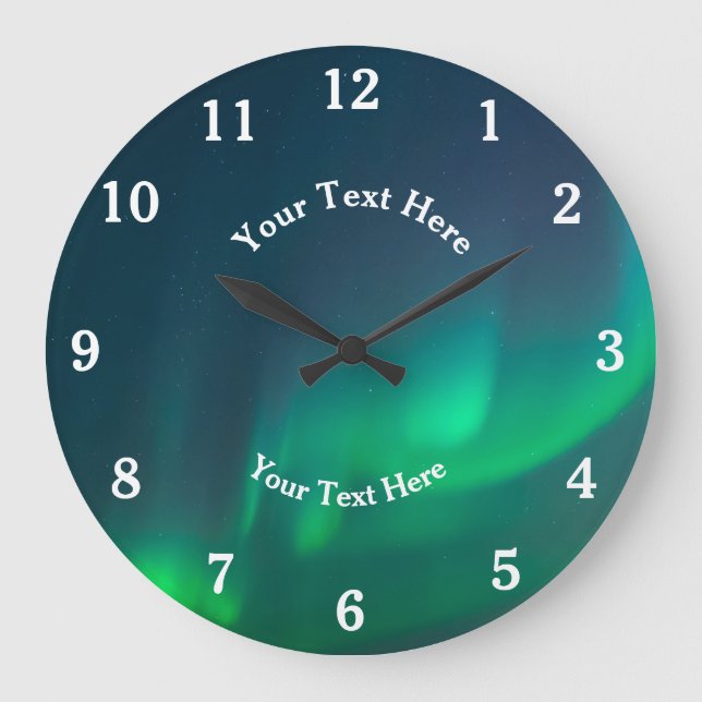 Grande Horloge Ronde Aurora Borealis Northern Lights Alaska Arctic Larg (Recto)
