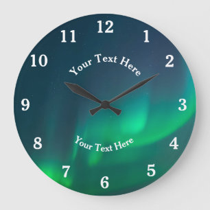 Grande Horloge Ronde Aurore Boréale Lumières du Nord Alaska Arctique Gr