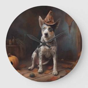 Grande Horloge Ronde Australie Citrouilles de bétail Halloween effroi