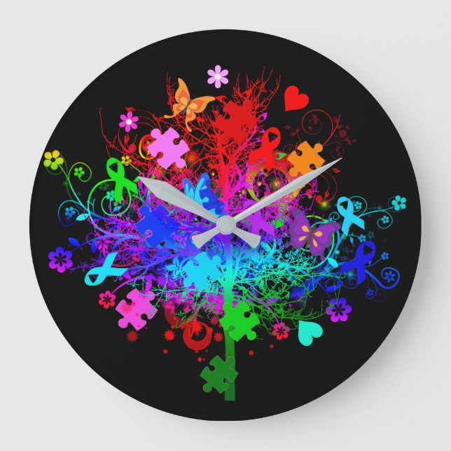Grande Horloge Ronde Autism Tree in Spectrum (Recto)