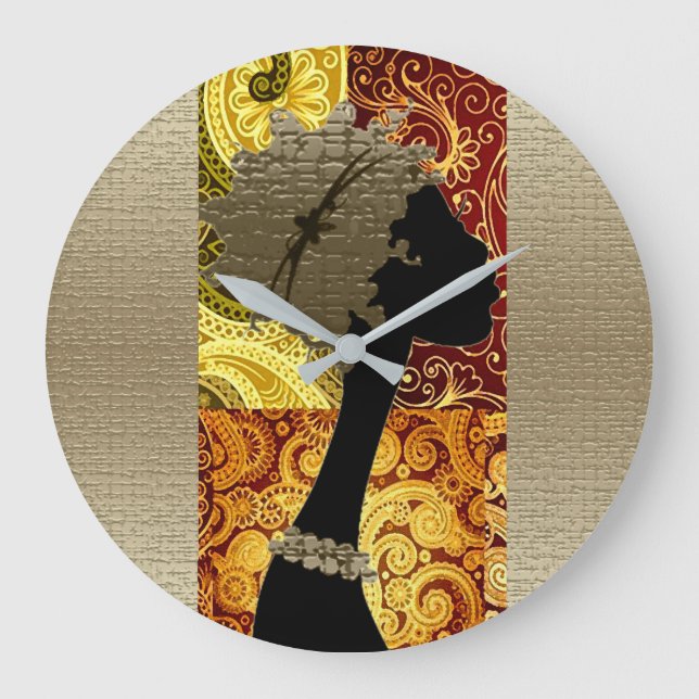 Grande Horloge Ronde Automne africain (Recto)