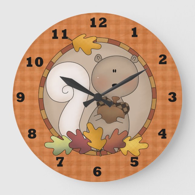 Grande Horloge Ronde Autumn Wall Clock (Recto)