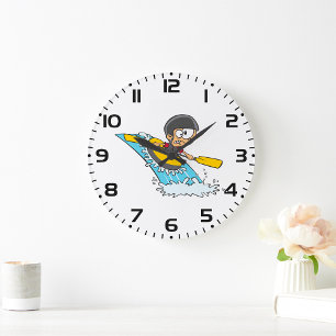 Grande Horloge Ronde Aventure de rafting en eau vive avec Scared Boy