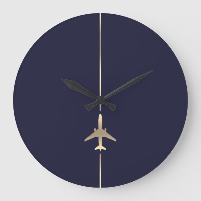 Grande Horloge Ronde Aviation minimale (Recto)