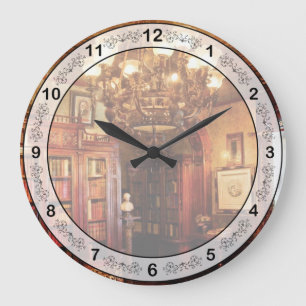 Grande Horloge Ronde Avocat - Dans la bibliothèque