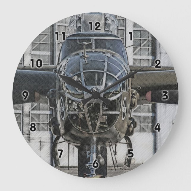 Grande Horloge Ronde B-25 Mitchell - Lookin' at You - Clock (Recto)