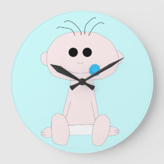 Grande Horloge Ronde Baby Boy Round Clock