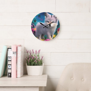 Grande Horloge Ronde Baby Wolf