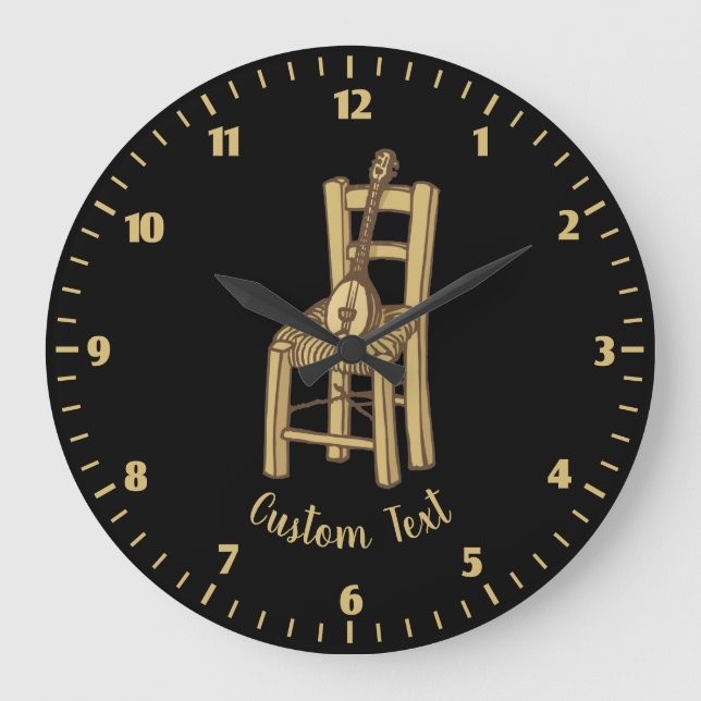 Grande Horloge Ronde Baglama on Chair (Recto)