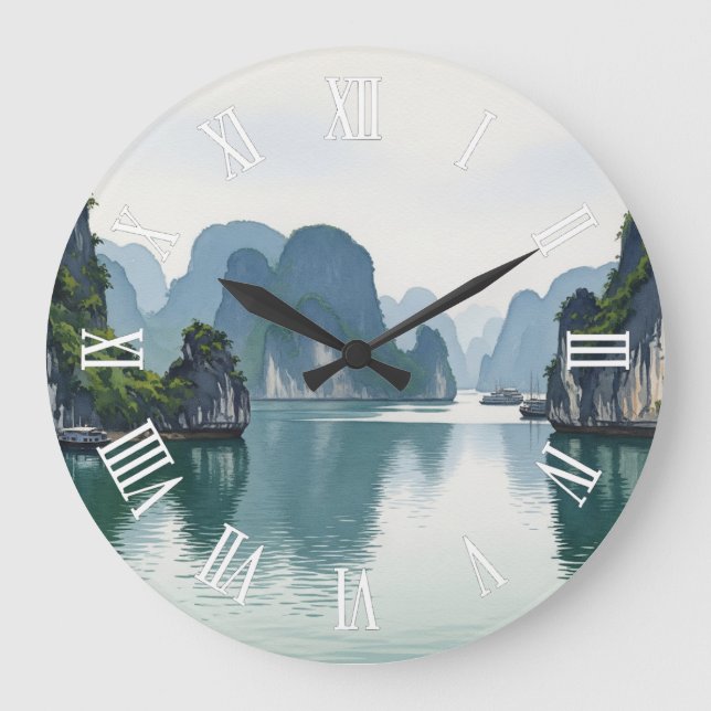 Grande Horloge Ronde Baie d'Along Viêt Nam (Recto)