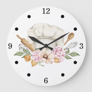 Grande Horloge Ronde Bakers Outils Ustensiles Cuisine