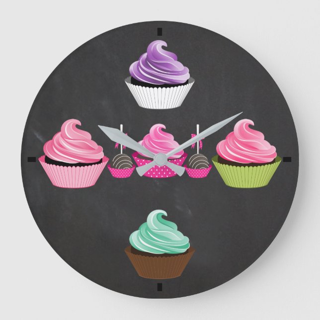Grande Horloge Ronde Baking Cupcake O'Clock (Recto)