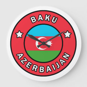 Grande Horloge Ronde Bakou Azerbaïdjan