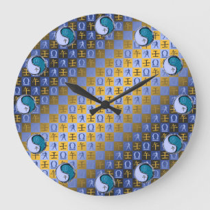 Grande Horloge Ronde Balance & Cheval d'Eau