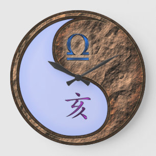 Grande Horloge Ronde Balance & Sanglier de Terre