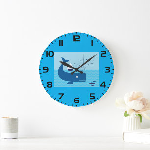 Grande Horloge Ronde Baleine nautique et voilier Océan Mer bleue