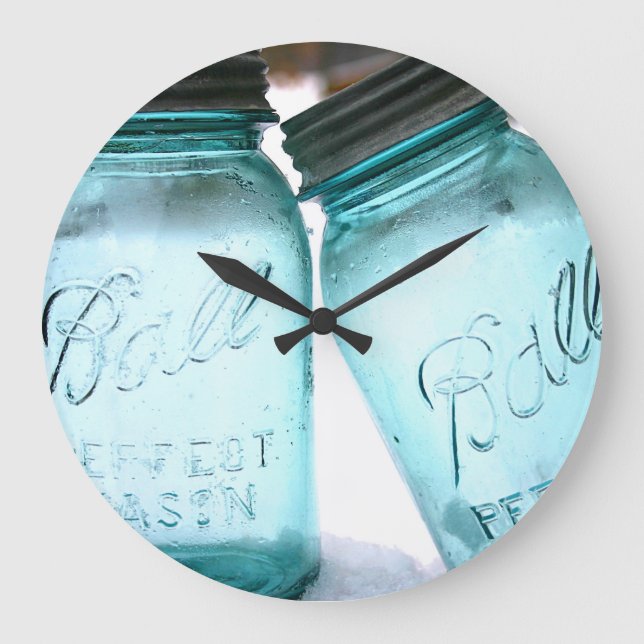 Grande Horloge Ronde Ball Jar Clock (Recto)