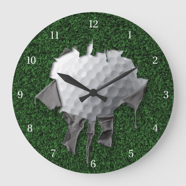 Grande Horloge Ronde Balle de golf Torn (Recto)