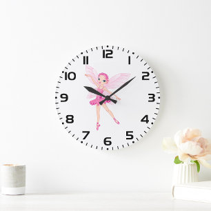 Grande Horloge Ronde Ballerina Fairy
