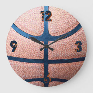 Grande Horloge Ronde Ballon de basket