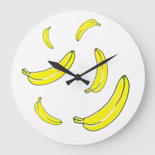 Grande Horloge Ronde Banane