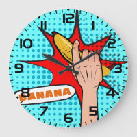 Banane dans le style rétro Pop Art de la bande des