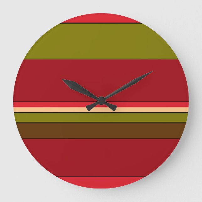 Grande Horloge Ronde Bandes en gras (Recto)