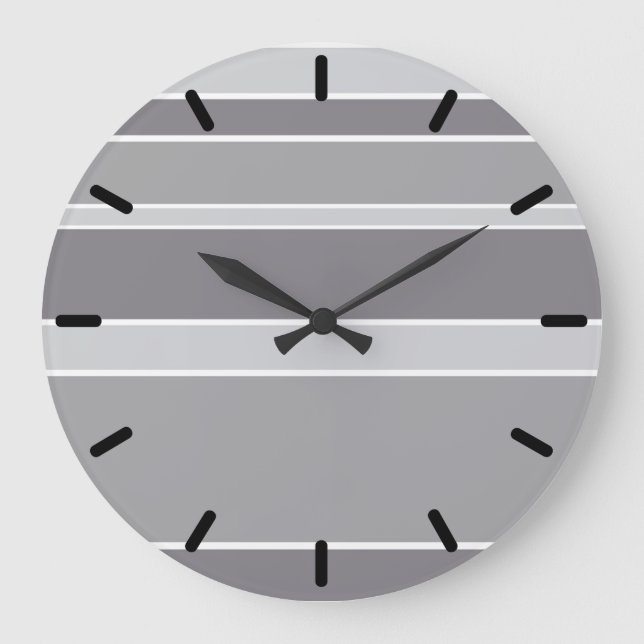 Grande Horloge Ronde Bandes grises (Recto)