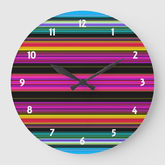 Grande Horloge Ronde Bandes teintées - 2 (Recto)