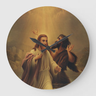 Grande Horloge Ronde Baptême de Jésus-Christ